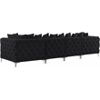Meridian Furniture Tremblay Black Velvet Modular Sofa