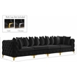 Meridian Furniture Tremblay Black Velvet Modular Sofa