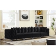 Meridian Furniture Tremblay Black Velvet Modular Sofa