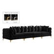 Meridian Furniture Tremblay Black Velvet Modular Sofa