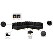 Meridian Furniture Tremblay Black Velvet Modular Sectional