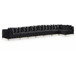 Meridian Furniture Tremblay Black Velvet Modular Sectional