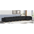 Meridian Furniture Tremblay Black Velvet Modular Sectional