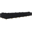 Meridian Furniture Tremblay Black Velvet Modular Sectional