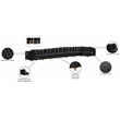 Meridian Furniture Tremblay Black Velvet Modular Sectional