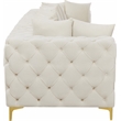 Meridian Furniture Tremblay Cream Velvet Modular Sofa