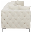 Meridian Furniture Tremblay Cream Velvet Modular Sofa