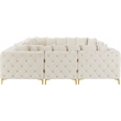 Meridian Furniture Tremblay Cream Velvet Modular Sectional