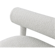 Meridian Furniture Parlor Cream Boucle Fabric Bench