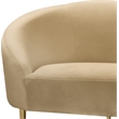 Meridian Furniture Ritz Camel Velvet Loveseat