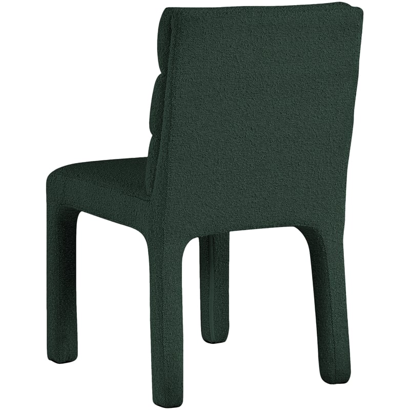 Meridian Furniture Kai Green Boucle Fabric Dining Chair