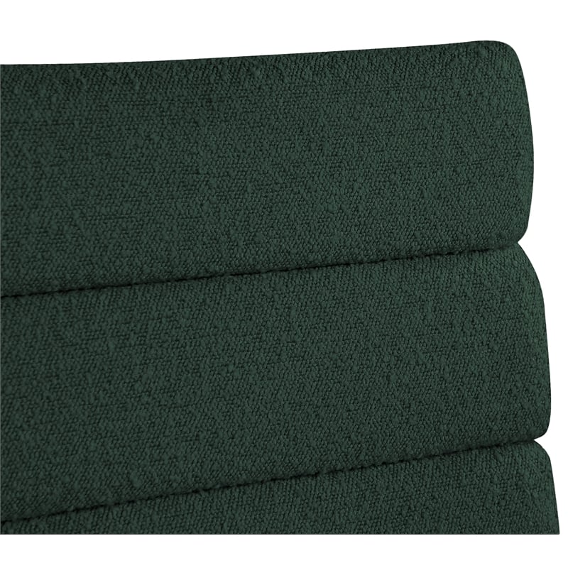 Meridian Furniture Kai Green Boucle Fabric Dining Chair