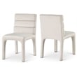 Meridian Furniture Kai Cream Velvet Dining Chair (Set of 2)