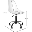 Meridian Furniture Clarion Matte Black Office Chair