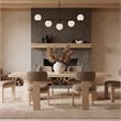 Meridian Furniture Tavolo Natural Oak Veneer Dining Table
