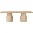 Meridian Furniture Tavolo Natural Oak Veneer Dining Table