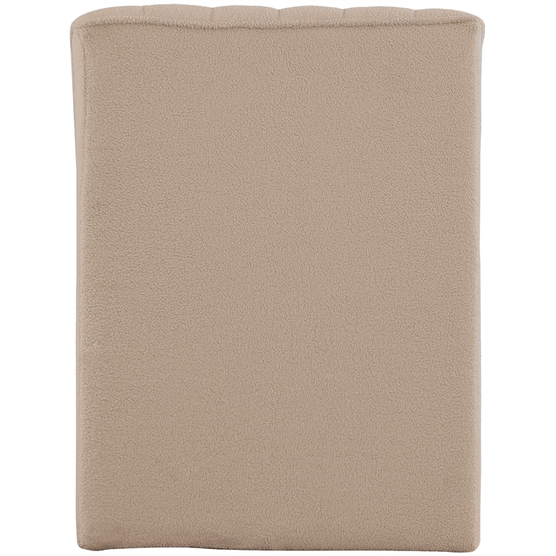 Meridian Furniture Orian Beige Teddy Fabric Chaise