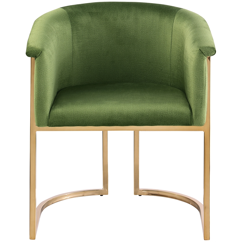 Meridian Furniture Tierra Olive Velvet Dining Chair