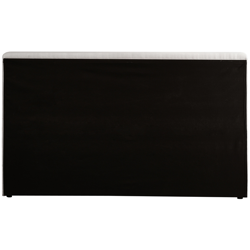 Meridian Furniture Devin Cream Linen Textured Fabric King Bed