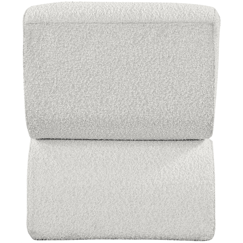 Meridian Furniture Desiree Cream Boucle Fabric Accent Chair
