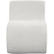 Meridian Furniture Desiree Cream Boucle Fabric Accent Chair