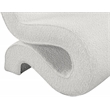 Meridian Furniture Desiree Cream Boucle Fabric Accent Chair