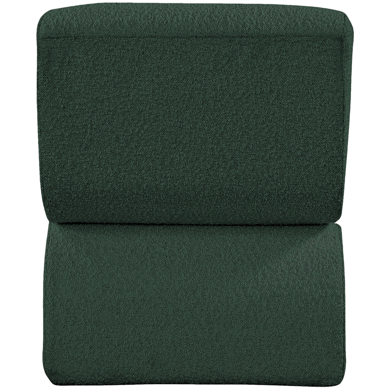 Meridian Furniture Desiree Green Boucle Fabric Accent Chair