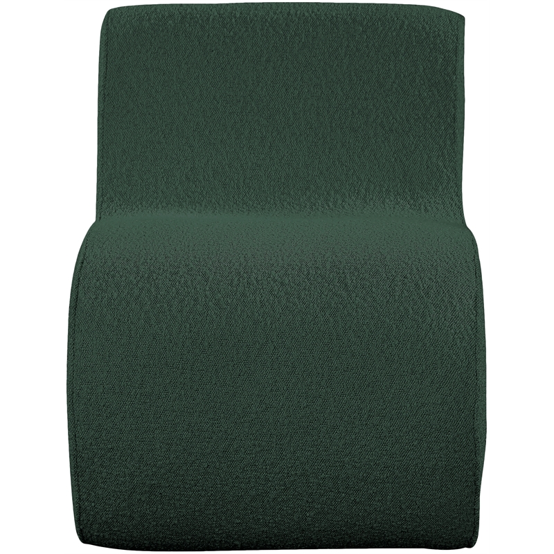 Meridian Furniture Desiree Green Boucle Fabric Accent Chair