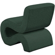 Meridian Furniture Desiree Green Boucle Fabric Accent Chair