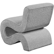 Meridian Furniture Desiree Grey Boucle Fabric Accent Chair