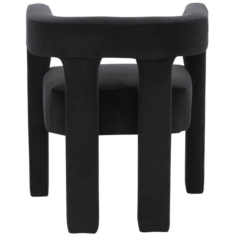 Meridian Furniture Athena Black Velvet Dining Chair