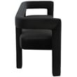Meridian Furniture Athena Black Velvet Bench