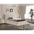Meridian Furniture Dane Beige Teddy Fabric Twin Bed