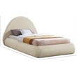 Meridian Furniture Rudy Beige Teddy Fabric Twin Bed