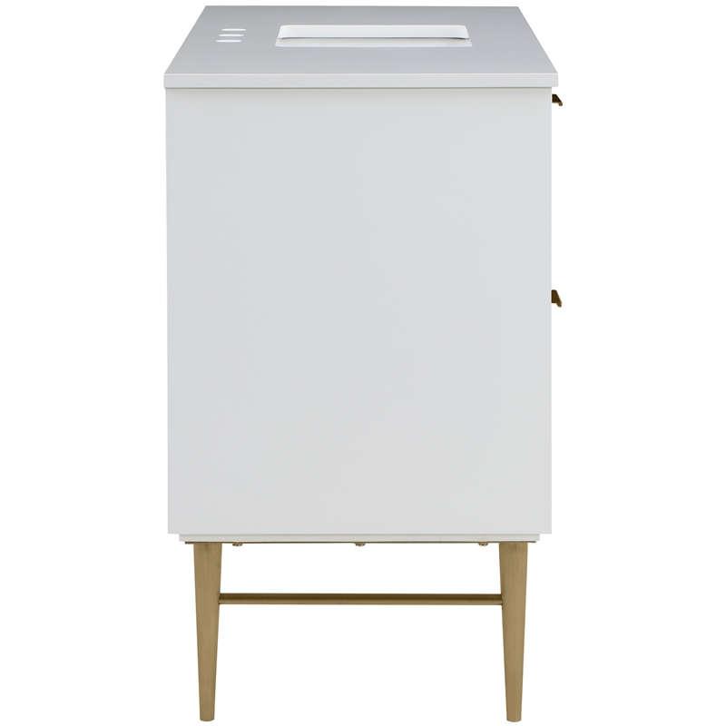 Meridian Furniture Modernist White Bathroom Vanity