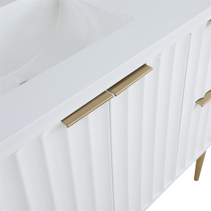 Meridian Furniture Modernist White Bathroom Vanity