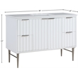 Meridian Furniture Modernist White Bathroom Vanity