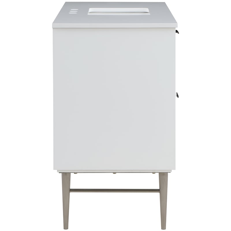 Meridian Furniture Modernist White Bathroom Vanity