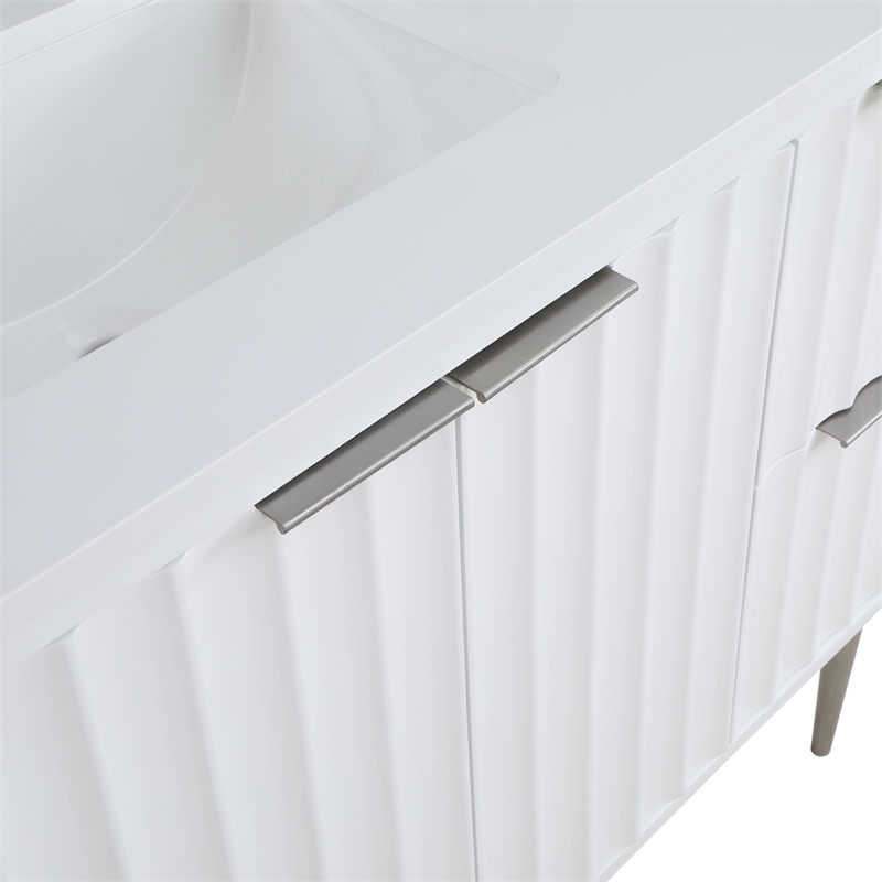 Meridian Furniture Modernist White Bathroom Vanity