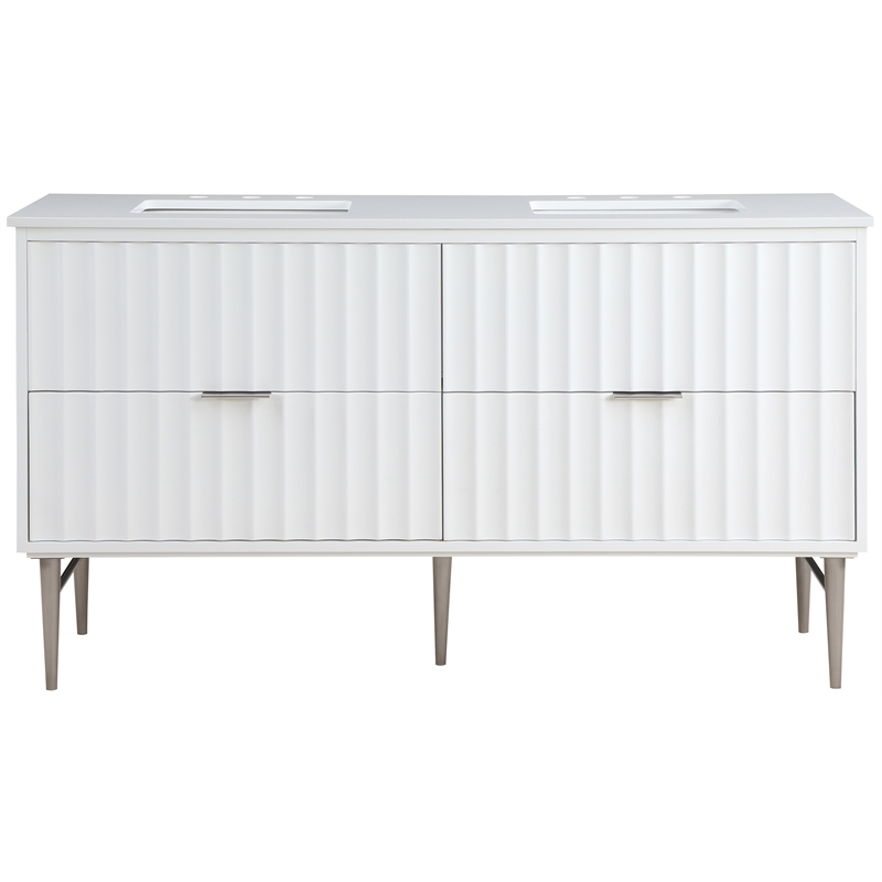 Meridian Furniture Modernist White Bathroom Vanity