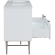 Meridian Furniture Modernist White Bathroom Vanity