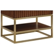 Meridian Furniture Monad Walnut Bathroom Vanity