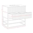 Meridian Furniture Monad Walnut Bathroom Vanity