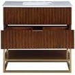 Meridian Furniture Monad Walnut Bathroom Vanity