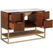 Meridian Furniture Monad Walnut Bathroom Vanity