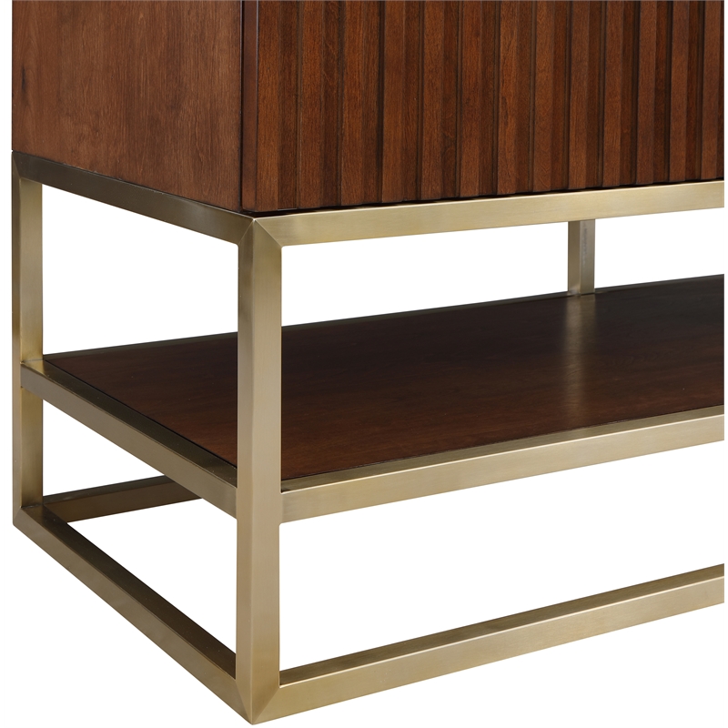 Meridian Furniture Monad Walnut Bathroom Vanity