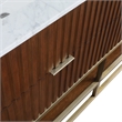 Meridian Furniture Monad Walnut Bathroom Vanity