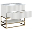 Meridian Furniture Monad White Bathroom Vanity
