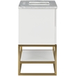 Meridian Furniture Monad White Bathroom Vanity