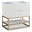 Meridian Furniture Monad White Bathroom Vanity